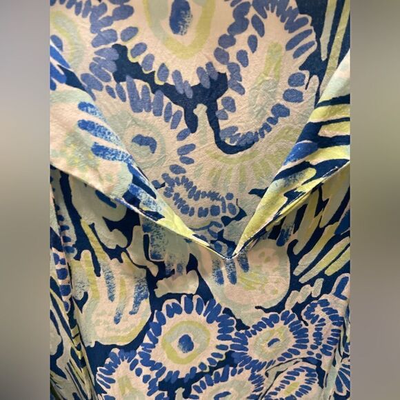 Lily Pulitzer Benicia Tunic Indigo Sunset Swim CoverUp Casual Dress Sz XS Women - Picture 5 of 12